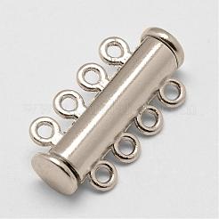 Alloy Magnetic Slide Lock Clasps&nbsp;PALLOY-P103-03