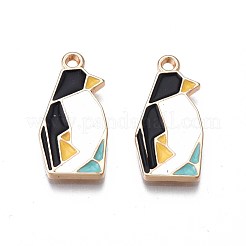 Rack Plating Alloy Enamel Pendants&nbsp;ENAM-S122-77