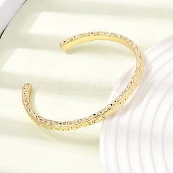 Brass Textured Cuff Bangles for Women&nbsp;KK-CBA0B5A-01G