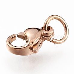 Ion Plating(IP) 304 Stainless Steel Lobster Claw Clasps&nbsp;STAS-G240-01A-RG