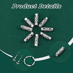 300Pcs 316 Surgical Stainless Steel Hollow Tube Beads&nbsp;STAS-DC0017-21