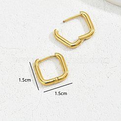 Classic Minimalist Elegant 201 Stainless Steel Hoop Earrings&nbsp;BI8954-2