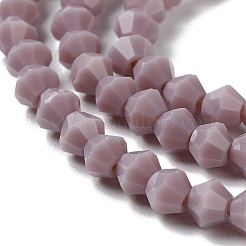 Opaque Solid Color Imitation Jade Glass Beads Strands&nbsp;GLAA-F029-P4mm-13