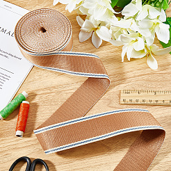  6.25 Yards Polycotton Striped Twill Ribbons&nbsp;SRIB-CY0001-09C