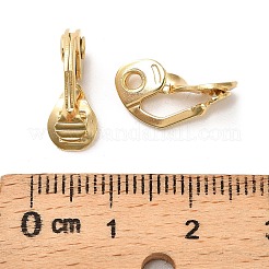 Brass Clip-on Earring Findings&nbsp;LS-KK-F907-09G