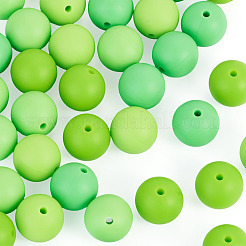 40Pcs 4 Colors Round Silicone Focal Beads&nbsp;SIL-TAD0001-02C