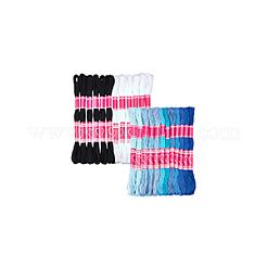 2 Set 2 Colors 6-Ply Polyester Embroidery Floss&nbsp;AJEW-NB0006-15