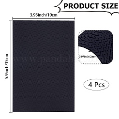 4Pcs Rectangle Rubber Anti Skid Rubber Shoes Bottom&nbsp;AJEW-CP0010-38