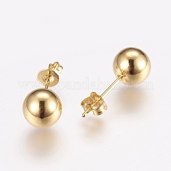 Brass Ear Studs&nbsp;EJEW-E213-D-11G