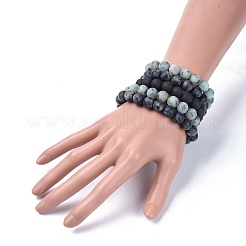 Natural Gemstone Beads Stretch Bracelets&nbsp;BJEW-JB04168