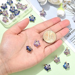 20Pcs 2 Colors Electroplate Glass Pendants&nbsp;GLAA-YW0004-53