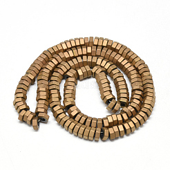 Electroplate Non-magnetic Synthetic Hematite Beads Strands&nbsp;G-T061-08H