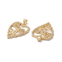 Rack Plating Brass Pendants&nbsp;KK-D087-32G