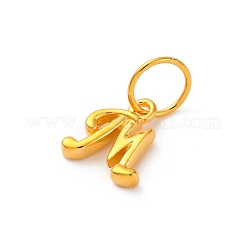 925 Sterling Silver Letter Charms with Jump Rings&nbsp;LS-STER-R008-01G-M