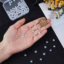 120Pcs Synthetic Moonstone Beads Strands&nbsp;G-PA0001-75A