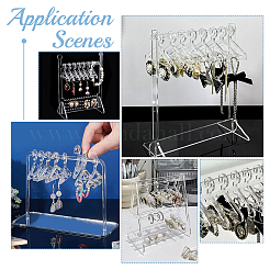 30Pcs Transparent Acrylic Earring Display Accessories&nbsp;EDIS-PH0001-37