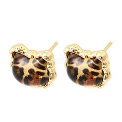 Brass Stud Earrings&nbsp;EJEW-D355-09G