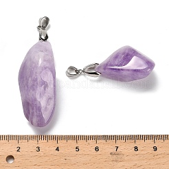 Natural Lavender Amethyst Pendants&nbsp;G-Z072-01P