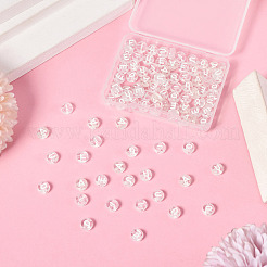 100Pcs 5 Styles Transparent Acrylic Beads&nbsp;OACR-TA0003-48C