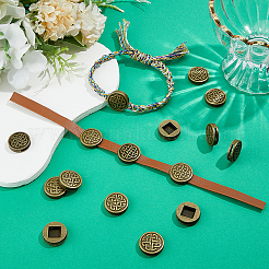 40Pcs Tibetan Style Zinc Alloy Slide Charms&nbsp;FIND-PH0061-43AB
