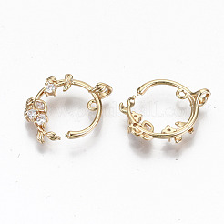 Brass Micro Pave Cubic Zirconia Pendants&nbsp;X-KK-S359-053-RS
