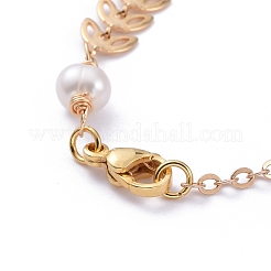 Brass Cobs Chain & Cable Chain Bracelets&nbsp;BJEW-JB05270