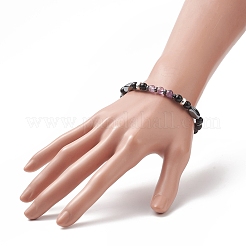 7Pcs 7 Style Natural & Synthetic Mixed Gemstone & Alloy Beaded Stretch Bracelets Set for Women&nbsp;BJEW-JB09235