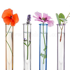 8Pcs 4 Colors Transparent Acrylic Test Tube&nbsp;AJEW-OC0003-95