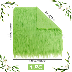 Faux Fur Square Fabric&nbsp;DIY-WH0656-92