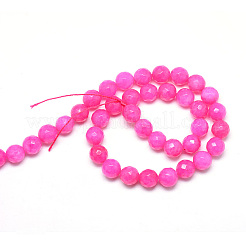 Natural White Jade Bead Strands&nbsp;G-R346-8mm-14