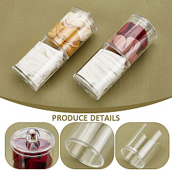 Plastic Cosmetic Cotton Storage Container&nbsp;CON-WH0086-25