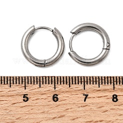 316F Stainless Steel Hoop Earrings&nbsp;EJEW-D341-01G-P