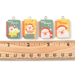 16Pcs 4 Style Christmas Theme Opaque Resin Pendants&nbsp;RESI-FS0001-45