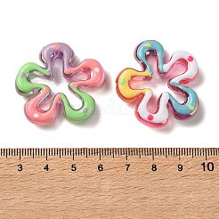 Transparent Acrylic Enamel Beads&nbsp;OACR-P038-04A-M
