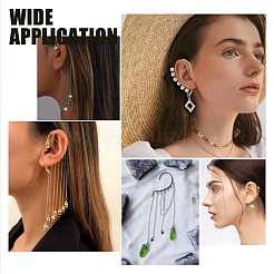 36Pcs 3 Colors Alloy Ear Cuff Findings&nbsp;FIND-PH0004-42