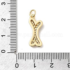 Brass Micro Pave Cubic Zirconia Pendants&nbsp;KK-H529-19G