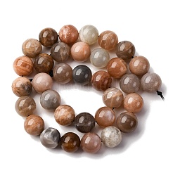 Grade AA Natural Multi-Moonstone Bead Strands&nbsp;G-M296-01-12mm-01