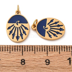 304 Stainless Steel Enamel Charm&nbsp;STAS-U061-32G-01