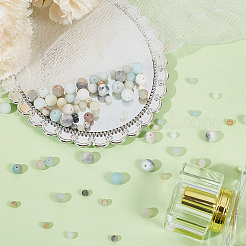285Pcs 3 Styles Natural Flower Amazonite Beads&nbsp;G-ME0001-38