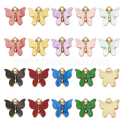 54Pcs 9 Colors Acrylic Alloy Pendants&nbsp;MACR-TA0001-60