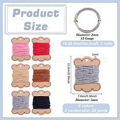 30 Yards 6 Colors Nylon Yarn&nbsp;OCOR-BC0009-56A