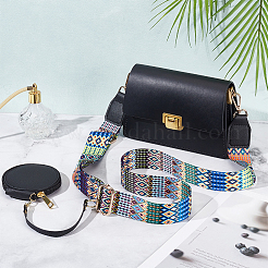 1Pc PU Leather Wallets & 1Pc Boho Style Nylon Adjustable Webbing Bag Straps&nbsp;FIND-WR0010-16