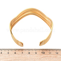 304 Stainless Steel Cuff Bangles for Women&nbsp;BJEW-D306-05G