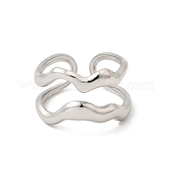 304 Stainless Steel Cuff Open Rings&nbsp;STAS-H259-03P