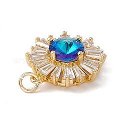 Brass with Cubic Zirconia Pendants&nbsp;KK-G439-61G