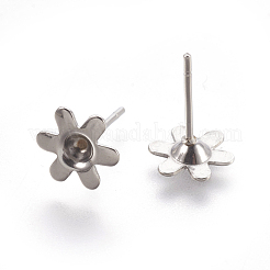 Tarnish Resistant 304 Stainless Steel Ear Stud Components&nbsp;STAS-G187-05P