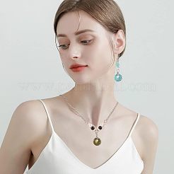 10Pcs 10 Styles Natural & Synthetic Gemstone Pendants&nbsp;G-CA0001-52