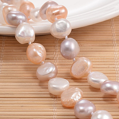 Natural Pearl Nuggets Beaded Necklace&nbsp;NJEW-P126-A-01D-01