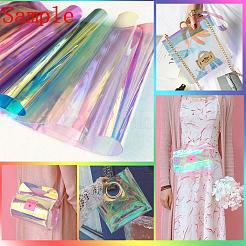 Clear Glitter PVC Vinyl Fabrics&nbsp;DIY-WH0100-B-04