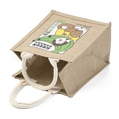 Jute Tote Bags Soft Cotton Handles Laminated Interior&nbsp;ABAG-F003-09D